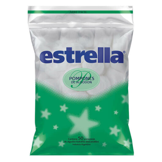 Algodón Estrella x 50 Pompones