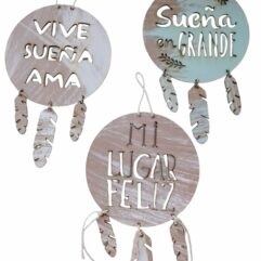 Colgante Madera Frase